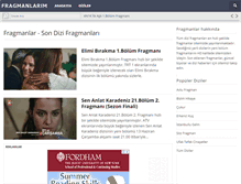 Tablet Screenshot of fragmanlarim.com